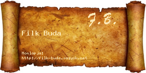 Filk Buda névjegykártya
